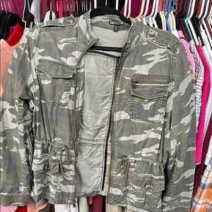 Express Gray Camouflage Jacket